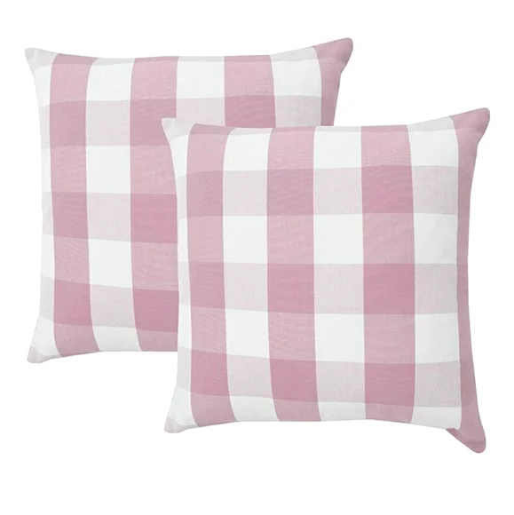 Two Decorative Throw Pillows Buffalo Plaid - Picture 1 of 3